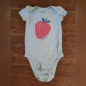 "Extra Sweet" strawberry shirt for baby girl. 3 months.